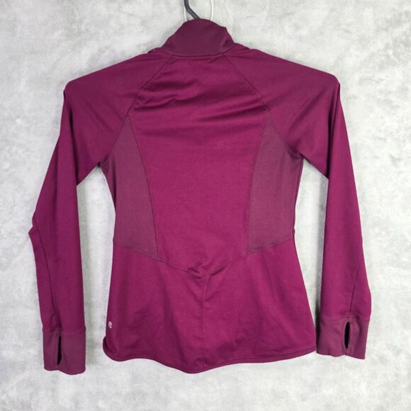 Womens C9 Champion Burgundy Jacket Full Zip Long Sleeve Mock Neck Stretch Size S - Picture 5 of 8